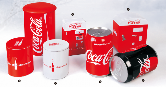Coca-Cola tin can packaging design innovation