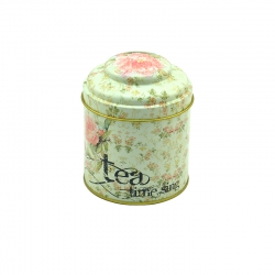 Tinplate tea round tin can